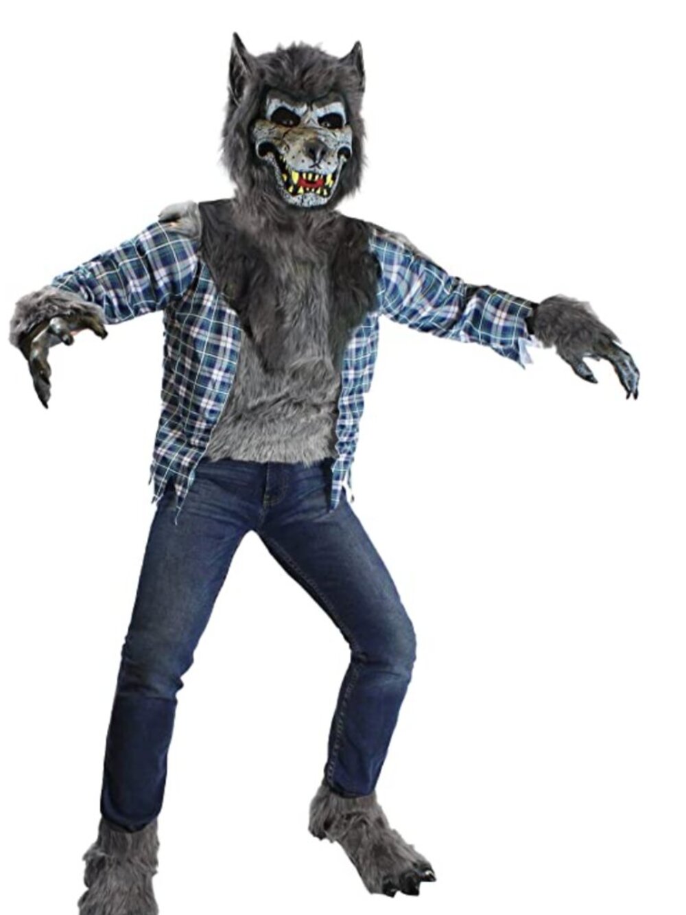 Spooktacular Creations Werewolf Costume Child Size Small--5-7 Years NIP